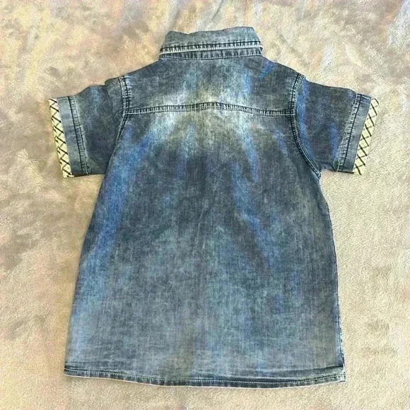 Oryeda Kids  - short sleeve denim shirt. Size 3 - Picture 3 of 3